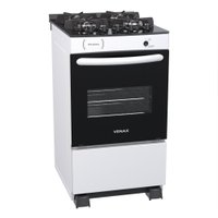 Fogao 4 Bocas Venax Picasso Vitreo Branco Gas GLP