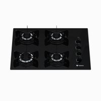 Cooktop Volare 4 Q Preto Gás Glp