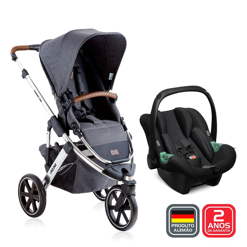 Carrinho de Bebê Salsa 3 ABC Design Asphalt Diamond + Tulip