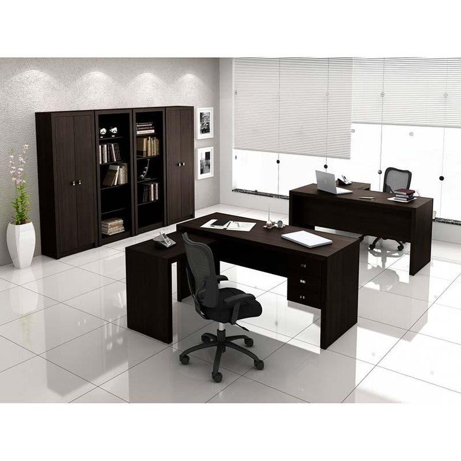 Armário para Escritório 2 Portas ME4105 - Tecno Mobili - Tabaco