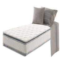 Colchão Solteiro Espuma D70/D28 Magnum Duplo Pillow Top 78x188x26 Dupla Face