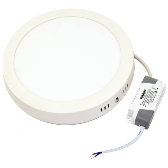 Plafon Painel Led Redondo Sobrepor 18W 6500K Bivolt Taschibra