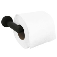 Suporte Porta Papel Higiênico Preto Papeleira Hortência Banheiro Lavabo