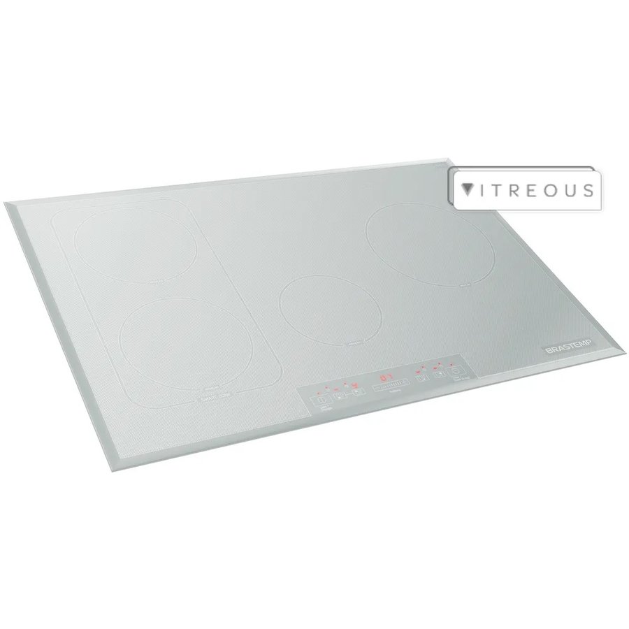 Cooktop de Indução Brastemp Vitreous 4 Queimadores Branco 220V GDJ77ABBNA