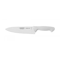 Faca Chef Tramontina Premium com Lâmina em Aço Inox e Cabo de Polipropileno Branco 8