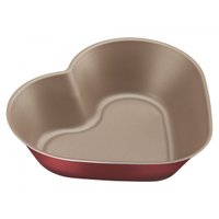 Forma para Bolo Coração Tramontina Vermelha em Alumínio com Revestimento Antiaderente 24 cm 1,1 L Tramontina