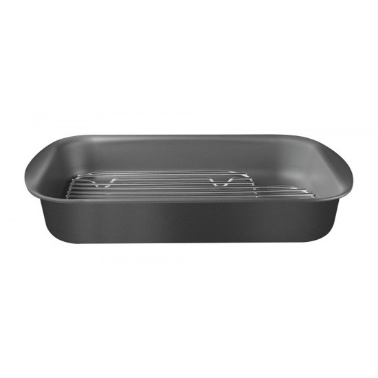 Assadeira com Grelha Tramontina Alumínio com Revestimento Antiaderente Starflon Grafite 34 cm 4,9L Tramontina