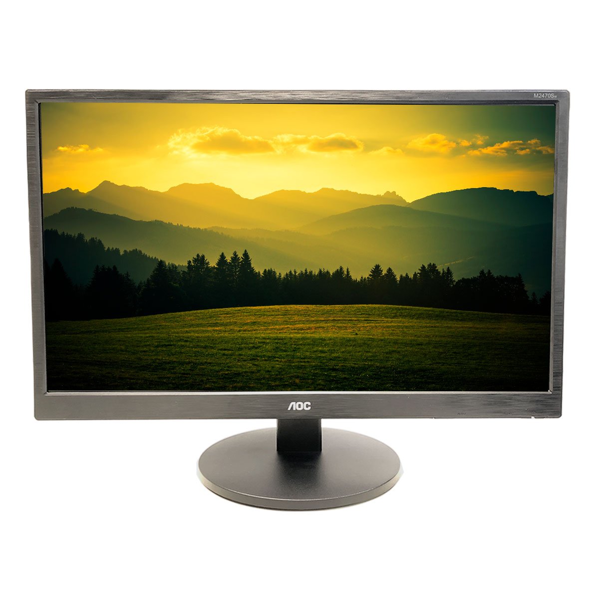 Monitor AOC 23.6" LED Full HD, WVA, VGA/HDMI, Vesa, Altura Ajustável