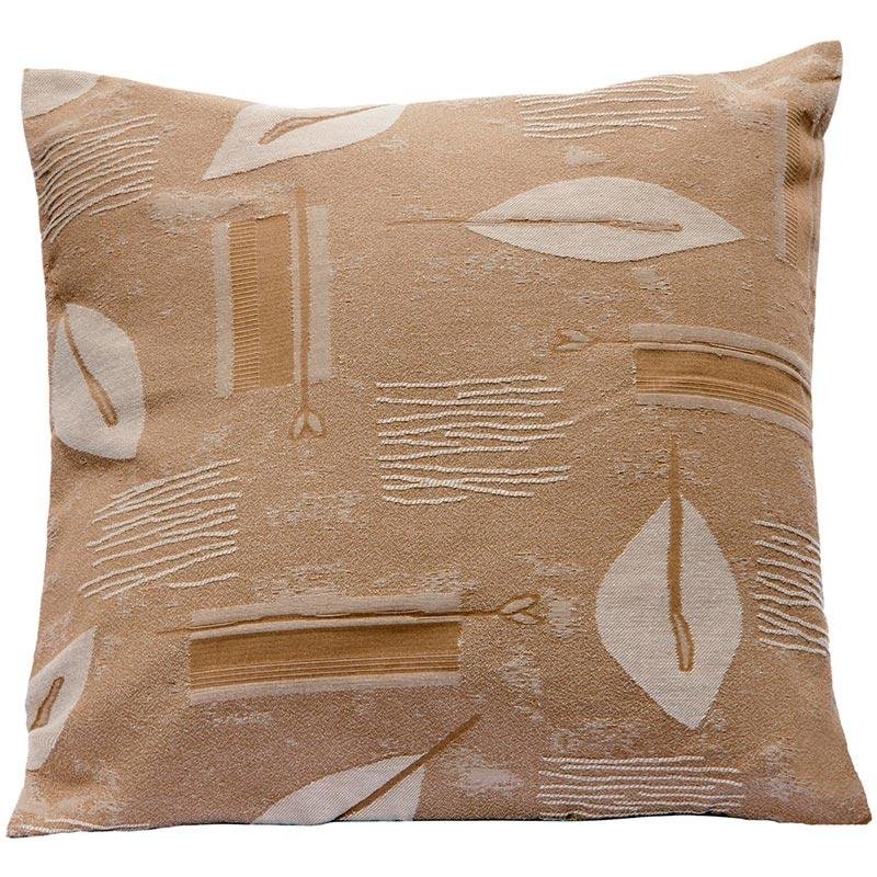 Almofada Campestre 40x40cm EST. 5 - Artesanal Teares - Marrom claro -  Colombo