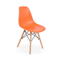 Cadeira Charles Eames Eiffel Dkr Wood - Design - Laranja
