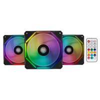 Kit Ventoinhas Pichau Gaming Wave RGB 3x120mm + Controladora, PGW120-RGB-KIT