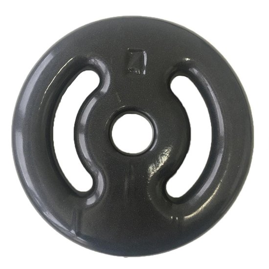 Anilha Emborrachada Vazada Ahead Sports 4KG Preta