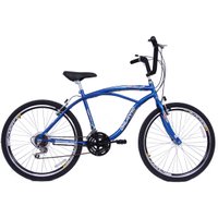 Bicicleta Masculina Aro 26 com 18 marchas Beach - Azul Hunther