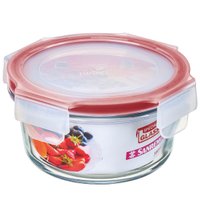 Pote De Vidro Hermético Redondo Sanremo 330ml Marmita Com Tampa
