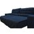 Sofá 2,62m Retrátil e Reclinável com Molas Cama inBox Plus Tecido Suede Velusoft Azul
