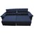 Sofá 2,62m Retrátil e Reclinável com Molas Cama inBox Top Tecido Suede Velusoft Azul