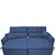 Sofá 2,72m Retrátil e Reclinável com Molas Cama inBox Confort Tecido Suede Velusoft Azul