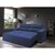 Sofá 2,72m Retrátil e Reclinável com Molas Cama inBox Top Tecido Suede Velusoft Azul