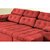 Sofa Itália 2,25 Mts Retrátil e Reclinavel Tecido Suede Vermelho - Cama InBox