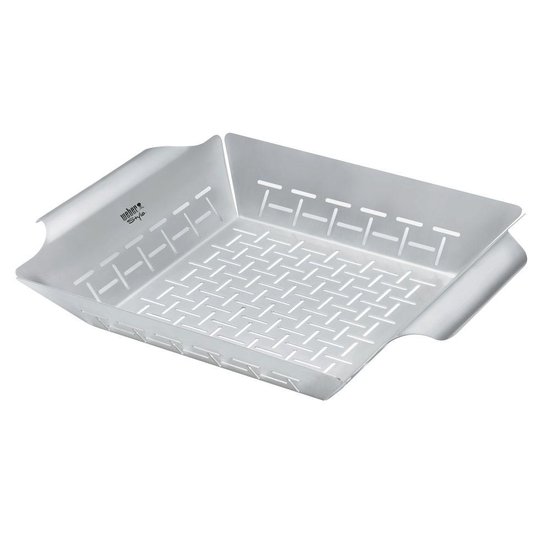Assadeira Perfurada em Aço Inox Grande Weber
