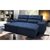 Sofá 2,02m Retrátil e Reclinável com Molas Cama inBox Confort Tecido Suede Velusoft Azul