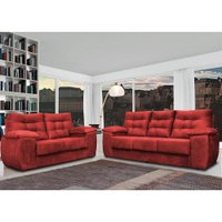 Conjunto Sofá Luxemburgo Com 3 E 2 Lugares 1,52m e 2,02m Suede