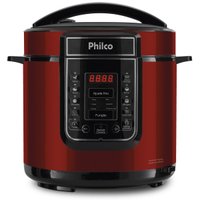 Panela de Pressão Digital Philco 6L Inox Vermelha