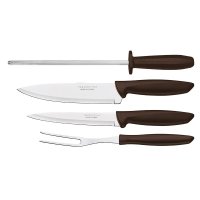Kit Churrasco 4 Peças Tramontina Plenus 23498436 Marrom