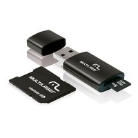 Cartao de Memoria Classe 4 8GB Multilaser Com Kit Adaptador MC058