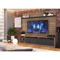 Home Theater com Adega p/ TV até 60 pol. 2022 - Quiditá - Montana/Grafite