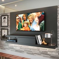 Painel Home De TV Com Gaveta 3 Prateleiras 134,4cm Quiditá