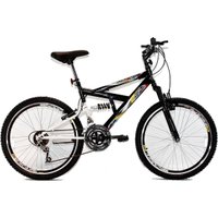 Bicicleta MTB 18V Full Suspension Max 240 Aro 24 - Preta