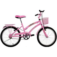 Bicicleta Feminina com cestinha Susi Aro 20 -  Rosa