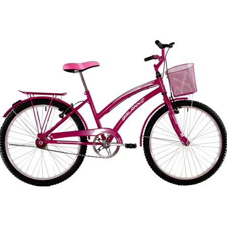Bicicleta Feminina Aro 24 Passeio Susi - Pink