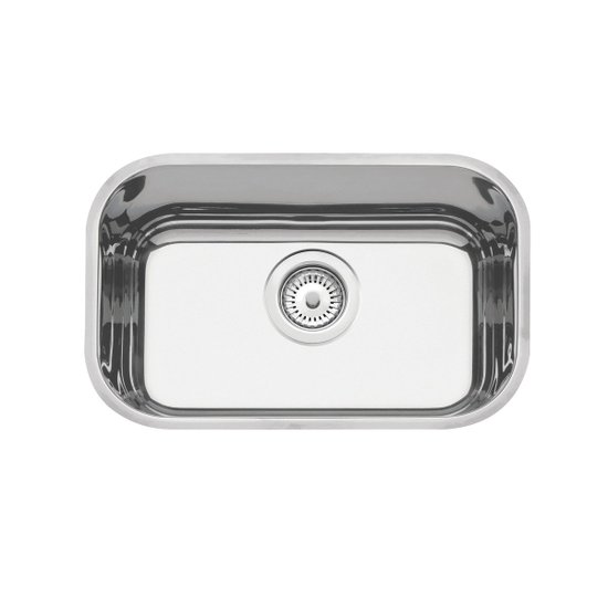 Cuba de Embutir Tramontina Lavínia Perfecta 47 BL em Aço Inox Polido 47 x 30 x 14 cm com Válvula