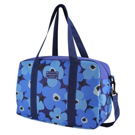 Bolsa Viagem Passeio Papoula Flores Jacki Design - Azul