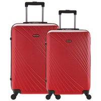 Conjunto Malas Rígidas Tonin Linha Jazz (P + M) Vermelho