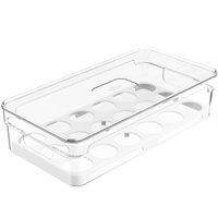 Organizador De Ovos Para Geladeira Empilhável Com Tampa Porta Ovos 18 UN Cozinha Clear Fresh OU
