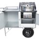 Carrinho Algodão Doce Cefaz Branco com Guarda Sol BL36P-GS