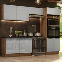 Cozinha Completa Madesa Lux 270001 com Armário e Balcão