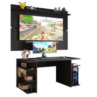 Mesa Gamer Madesa 9409 e Painel para TV até 65 Polegadas
