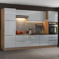 Cozinha Completa Madesa Lux com Armário e Balcão 9 Portas 5 Gavetas