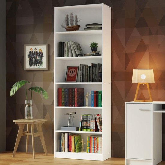 Estante Livreiro Madesa 6908 com 6 Nichos