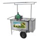 Carrinho de Água de Coco Cefaz Inox Rodas Pneumáticas e Toldo L22P/T