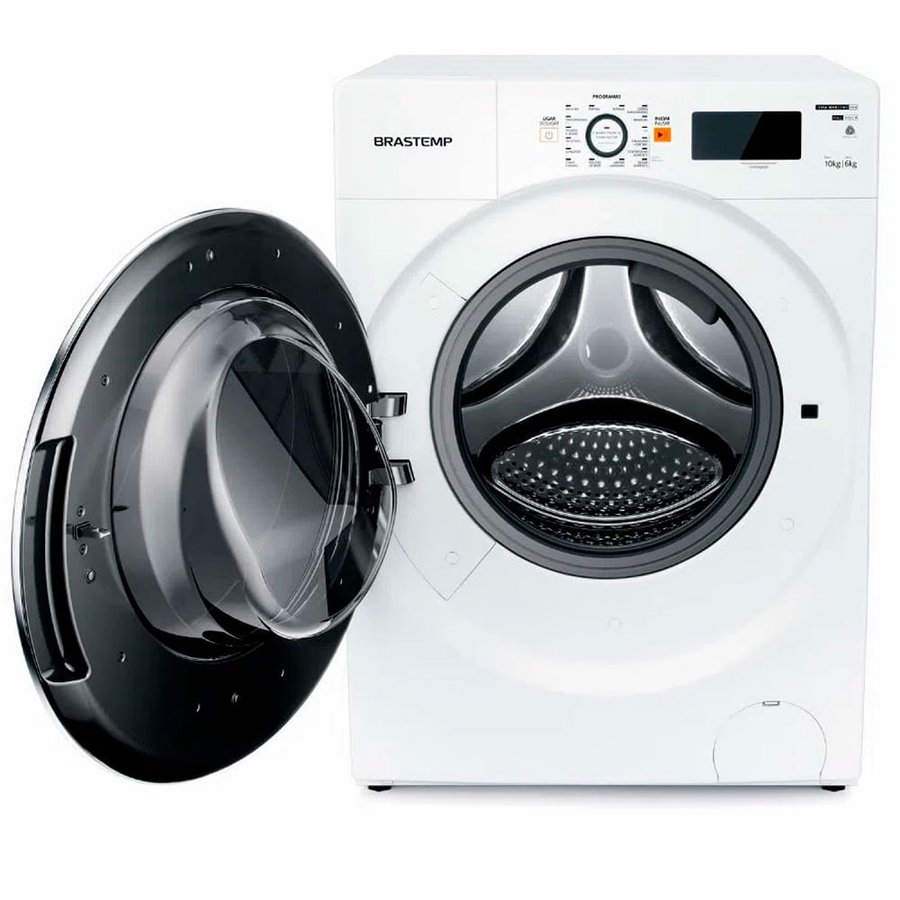 Lavadora e Secadora Brastemp 10,1Kg Branca 110V BNQ10ABANA - Colombo