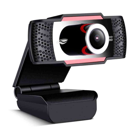 WebCam C3Tech WB-100BK, Resolução Full HD 1080p, USB 2.0, 2 MP, 30 FPS, Microfone Embutido