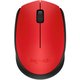 Mouse Logitech M170 Vermelho e Preto Wireless