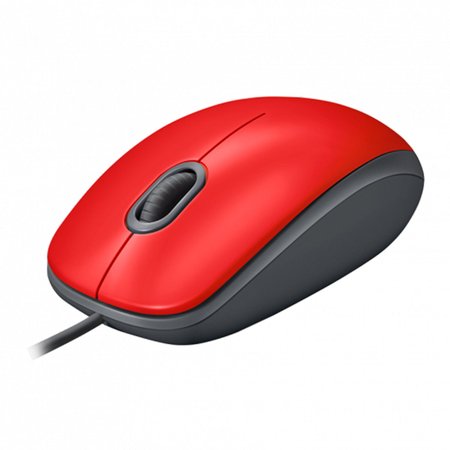 Mouse Logitech M110 Silent USB, 1000 DPI, Vermelho