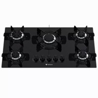 Cooktop Sognare 5 Q Preto Gás Glp