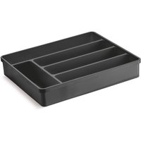 Porta Talheres Organizador Multiuso de Gaveta Separador Divisor Uz Preto